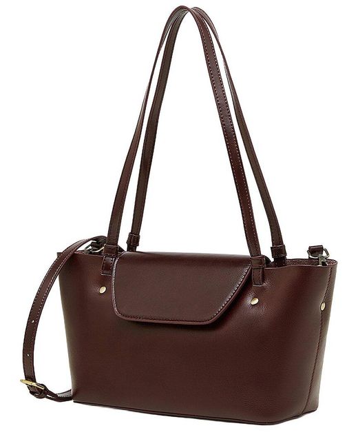 Adele Berto Brown Leather Tote