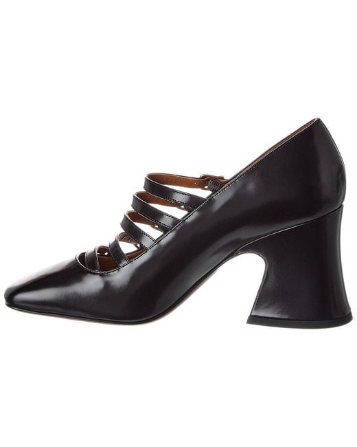Chloé Brown Janis Leather Pump