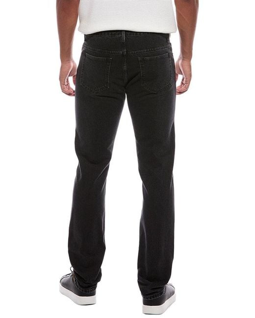 Officine Generale Black Slim Fit Japanese Denim Jean for men