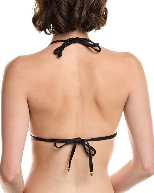 PQ Swim Black Raven Triangle Bikini Top