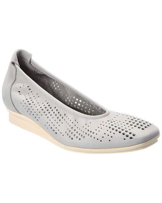 Arche White Matrea Leather Flat