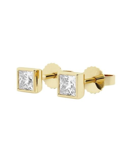 Lab Grown Diamonds Metallic 14K 0.50 Ct. Tw. Lab-Grown Diamond Studs