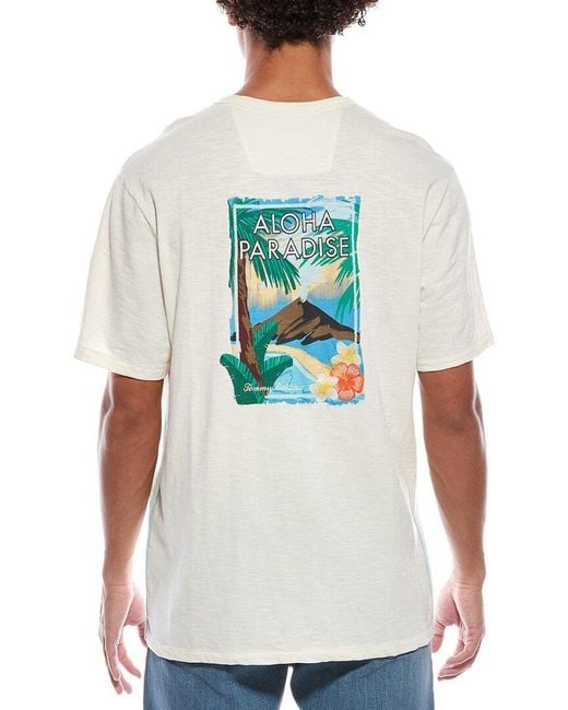 Tommy Bahama White Aloha Paradise T-Shirt for men