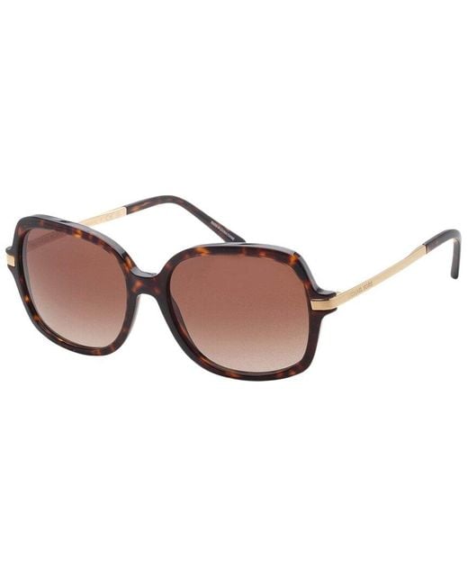 Michael Kors Brown 57mm Sunglasses Michael Kors Dana Point 57Mm Square Sunglasses in Brown for  main image 2
