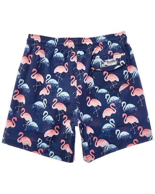 Trunks Surf & Swim Blue Print Swim Trunk for men