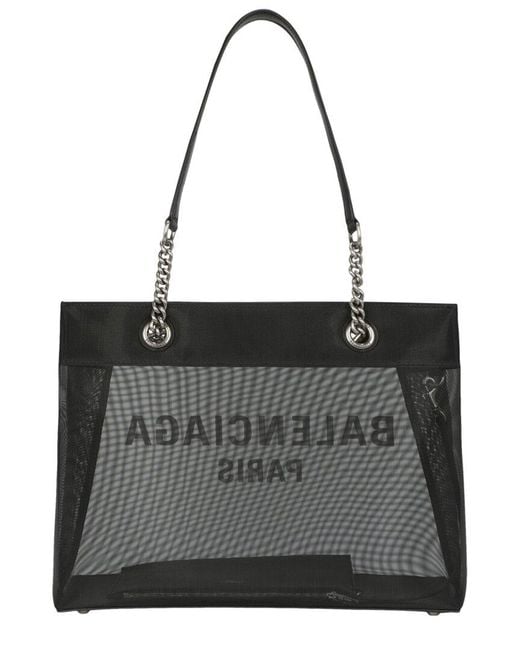 Balenciaga Black Mesh Duty Free Tote