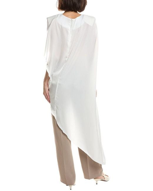 HL Affair White Extreme Asymmetrical Top