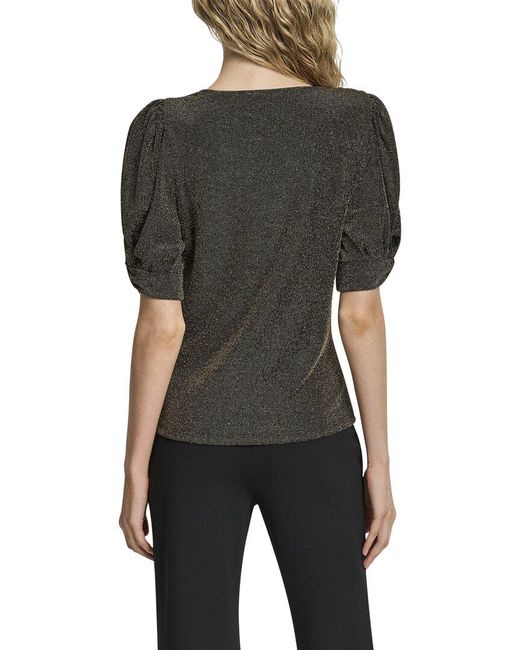 DKNY Black Metallic Top