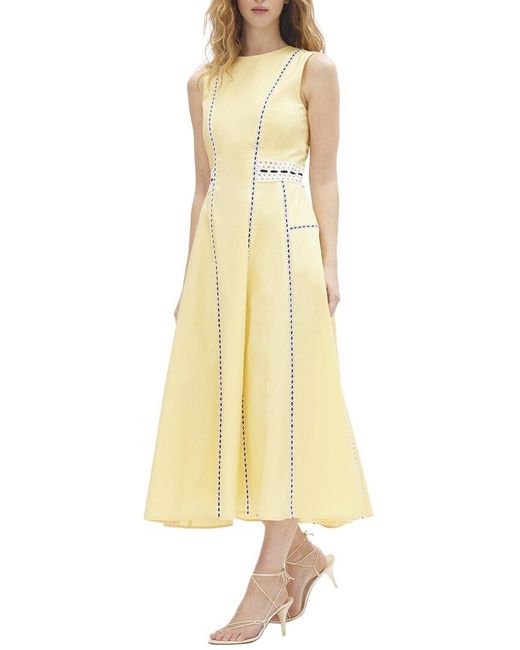 Tanya Taylor Yellow Sloane Dress