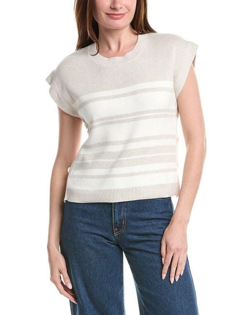 Isla Blue Camilla Stripe Top