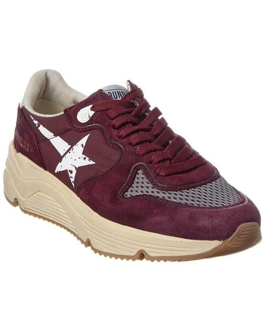 Golden Goose Deluxe Brand Purple Running Sole Suede & Mesh Sneaker