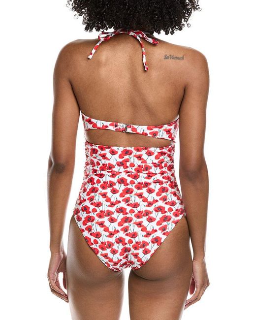 Amanda Uprichard Red Seneca One-Piece