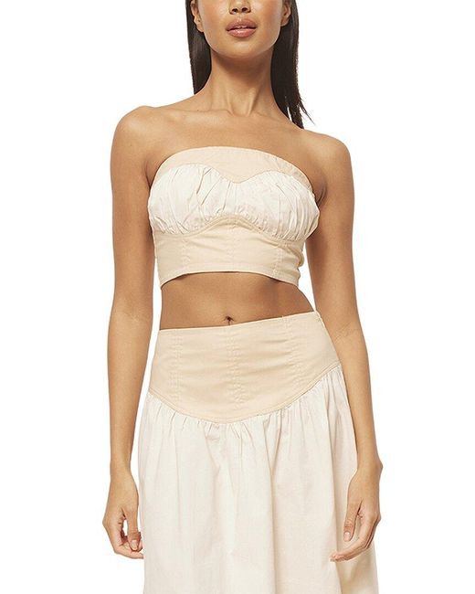 MISA Los Angles White Golnaz Top