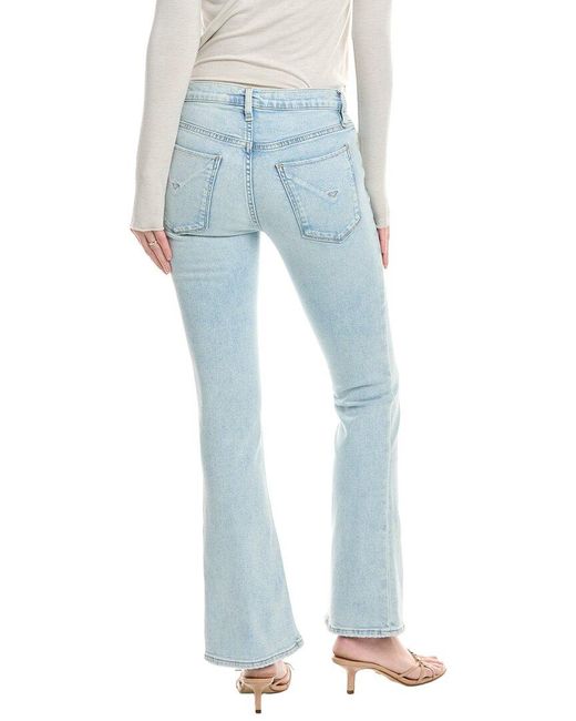 Hudson Blue Nico Mid-Rise Barefoot Flourish Bootcut Jean