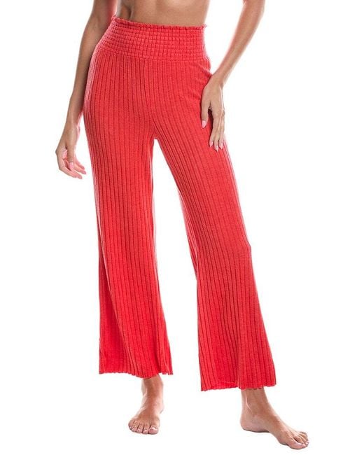 Z Supply Red Dawn Smocked Rib Pant