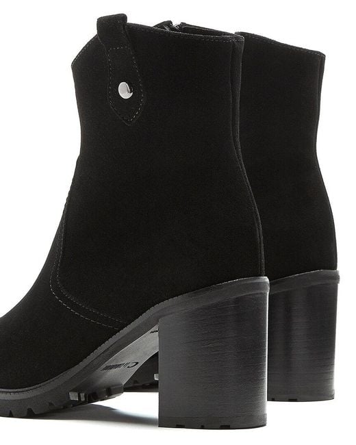 La Canadienne Black Bessie Waterproof Suede Bootie
