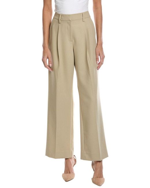 Seraphin Natural Pleated Trouser