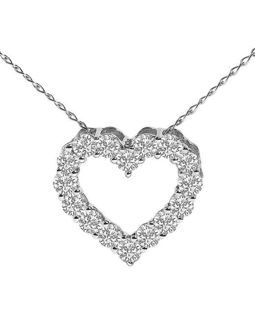 Haus of Brilliance Metallic 14K 0.50 Ct. Tw. Lab-Grown Diamond Pendant Necklace