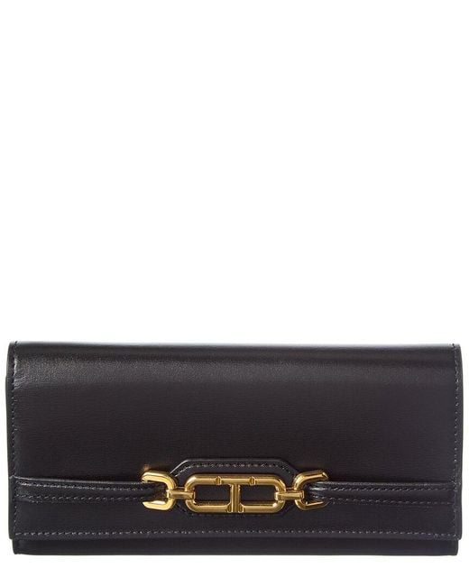 Tom Ford Gray Logo Small Leather Wallet