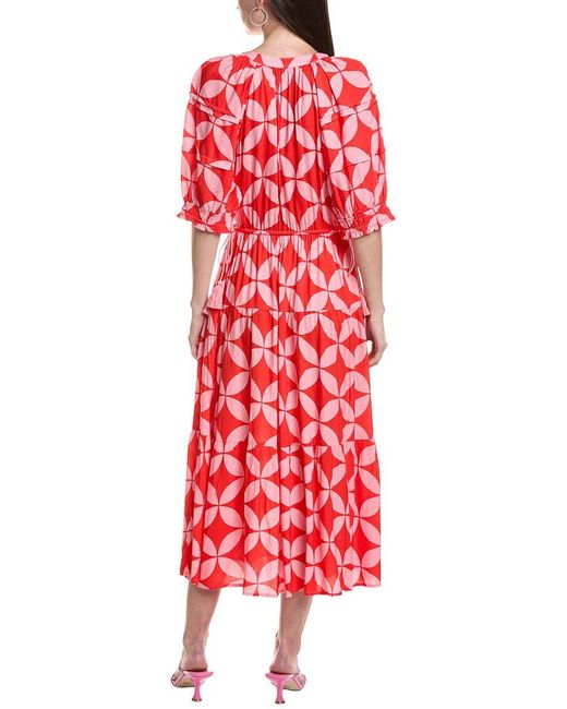 AREA STARS Red Side Tie Dress