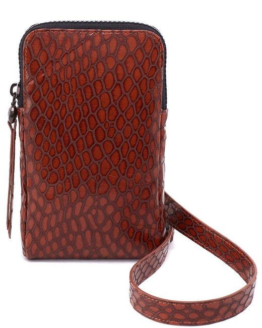 Hobo International Brown Dixon Phone Leather Sling Bag