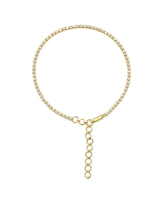 Maitre De Diamant Metallic 14K 0.92 Ct. Tw. Lab-Grown Diamond Tennis Bracelet