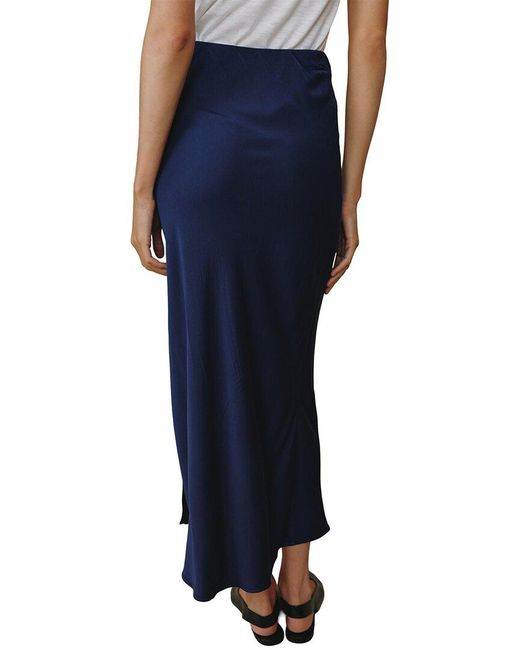 Bella Dahl Blue Bias Maxi Skirt