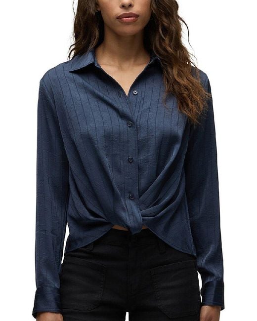 Hudson Blue Knotted Button Down Shirt