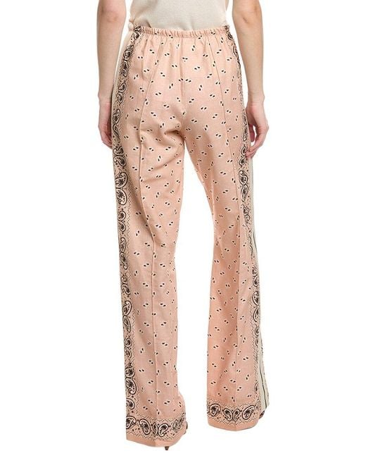 Palm Angels Natural Linen-Blend Pant
