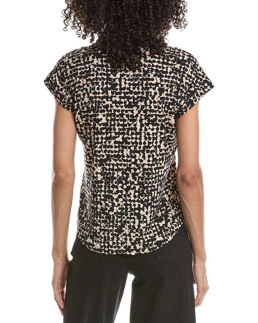 Vince Camuto Black V-Neck Blouse