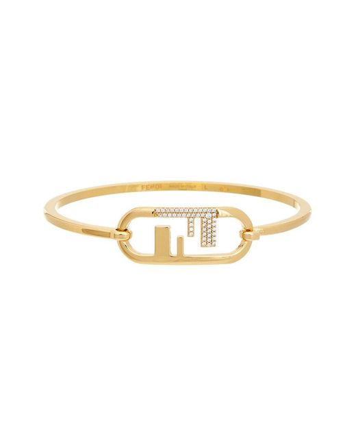 Fendi White Olock Bracelet