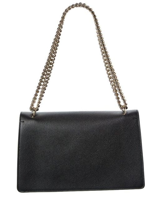 Gucci Black Dionysus Medium Leather Shoulder Bag