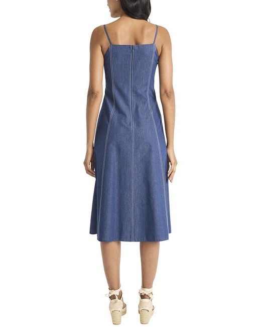 Maggy London Blue Midi Dress