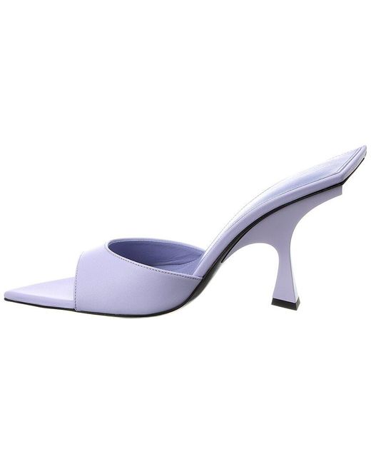 The Attico Blue Ester Leather Mule