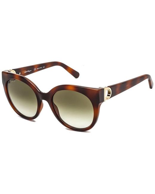 Ferragamo Brown Sf1031s 53mm Sunglasses