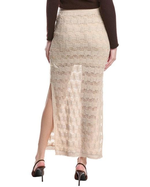 Moon River Natural Maxi Skirt