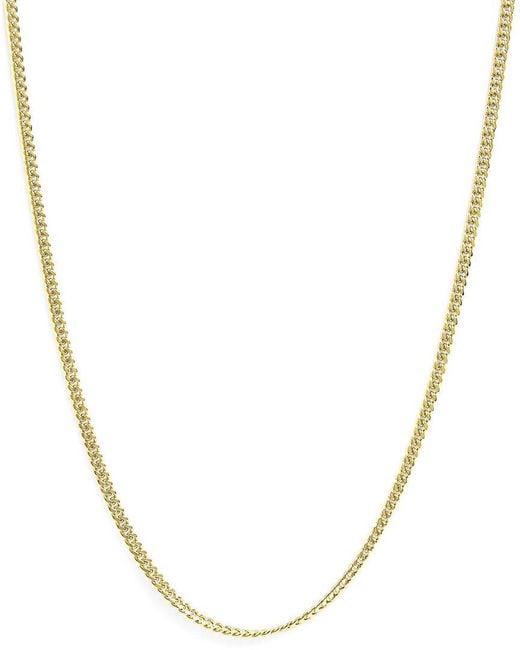 Haus of Brilliance Metallic 14K Chain Necklace for men