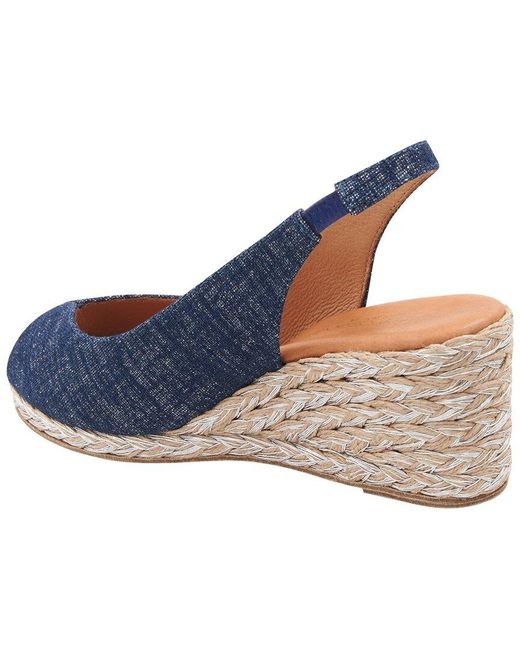 Andre Assous Blue Audrey Espadrille
