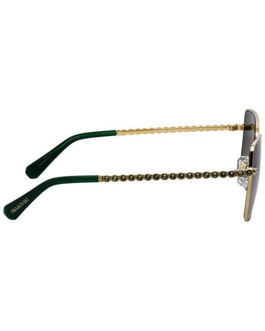 Swarovski Green Sk7015 56Mm Sunglasses