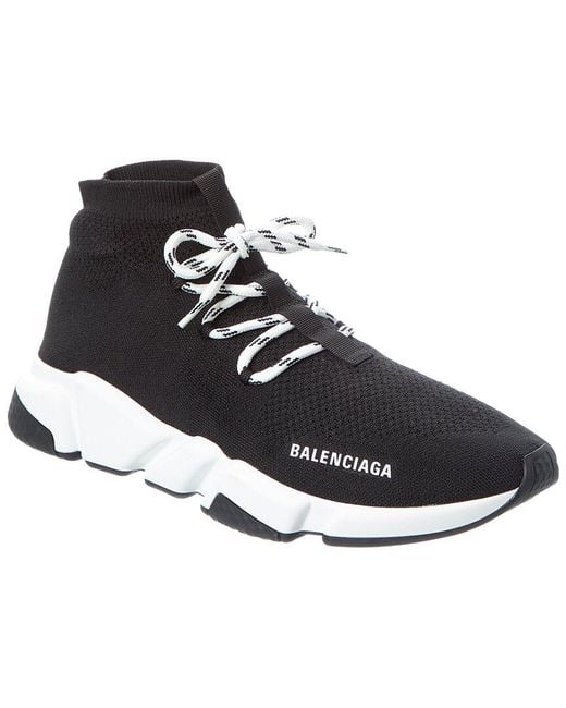 Balenciaga Black Speed Lt Lace-Up Sneaker for men