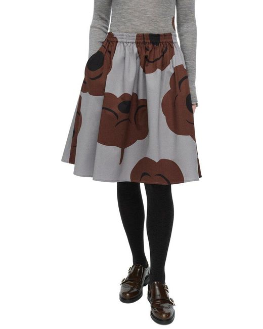 Marimekko Gray Poiminnot Tumma Skirt