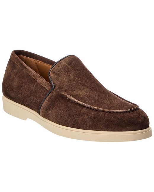 Bruno Magli Brown Etna Suede Loafer for men
