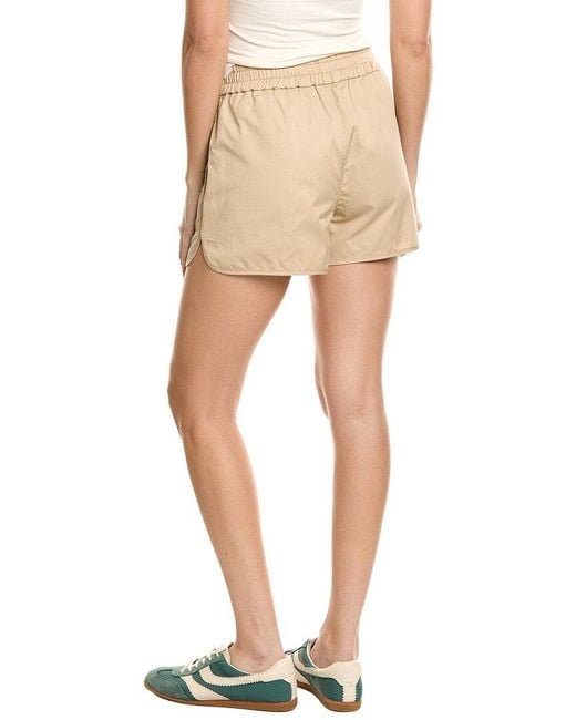 Hudson Natural Drawstring Almond Short