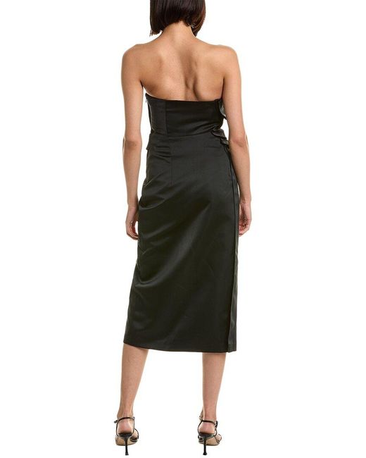 A.L.C. Black Nata Midi Dress