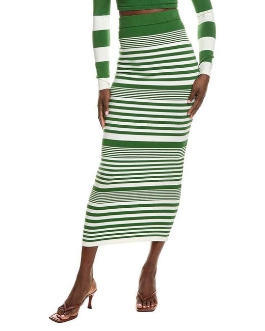 Ronny Kobo Green Tamika Knit Skirt