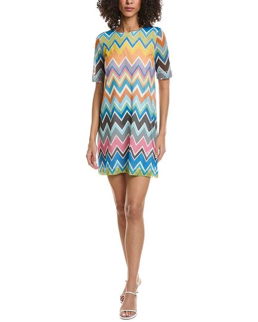 Missoni Blue Mesh Shift Dress
