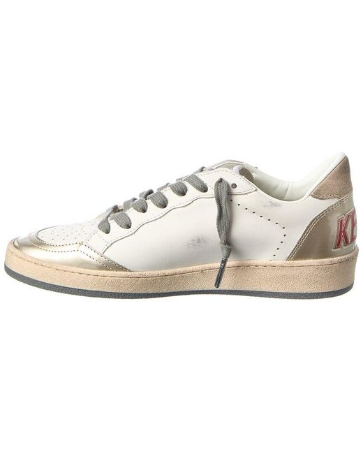 Golden Goose Deluxe Brand White Ballstar Leather Sneaker