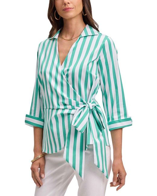 Foxcroft Blue Salina Shirt