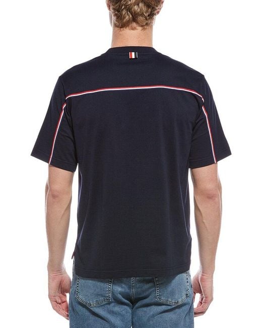 Thom Browne Blue Oversized T-Shirt for men
