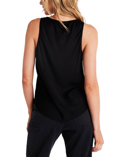 Bella Dahl Black Scoop Neck Tank